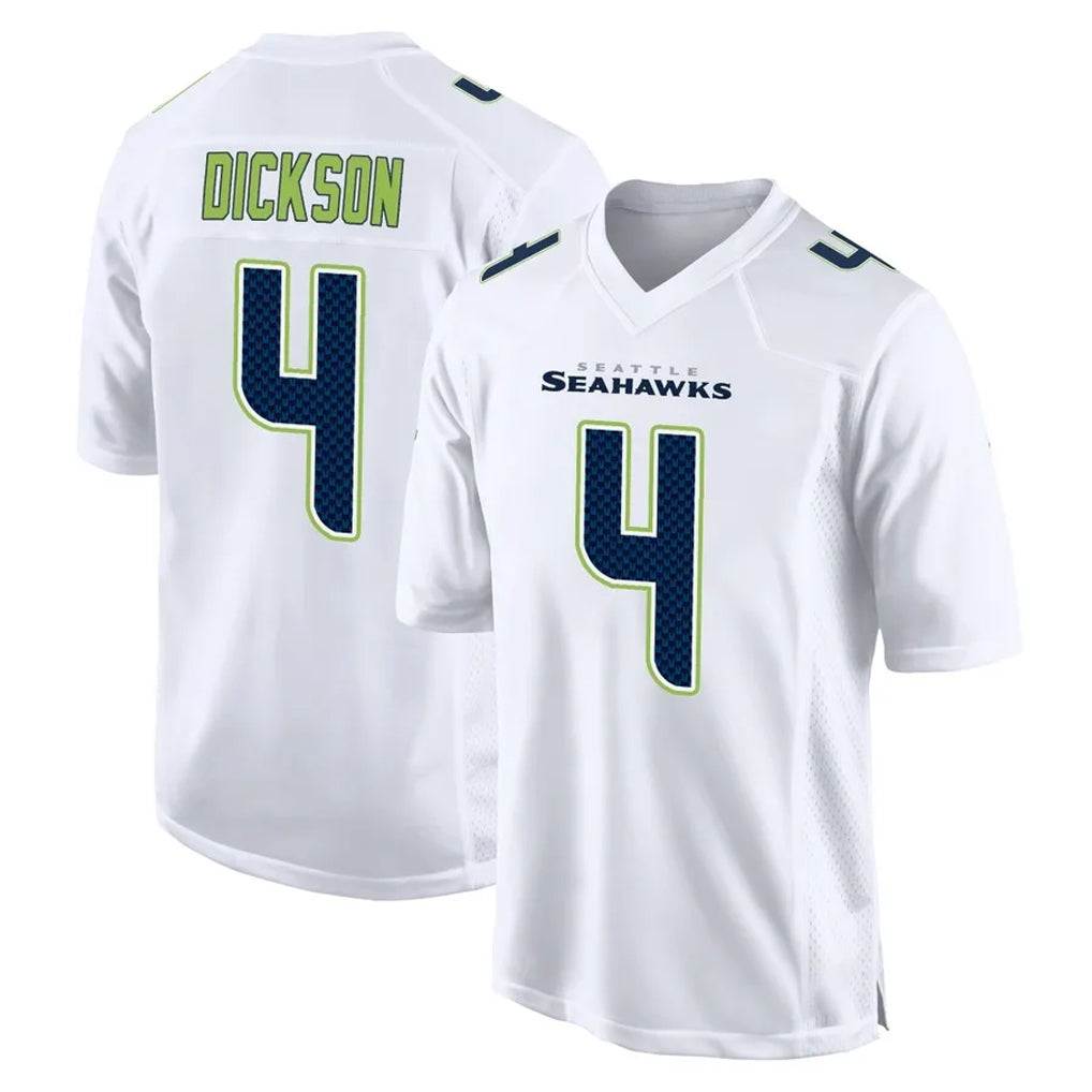 S.Seahawks #4 Michael Dickson Player White Tundra Fashion Home Game BALCE Stitched Jerseys