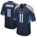 T.Titans #11 Jermaine Johnson II Player Navy Home Game BALCE Stitched Jerseys