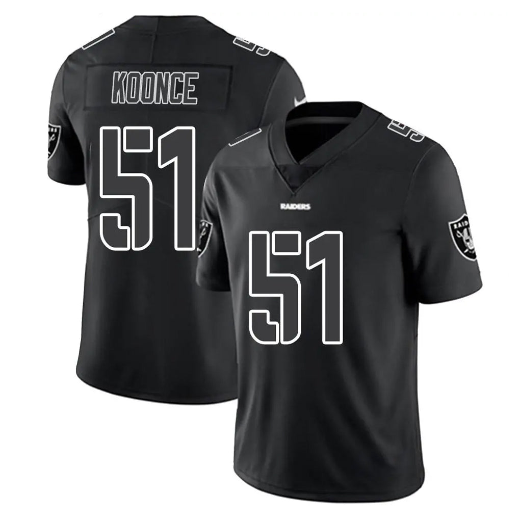 LV.Raiders #51 Malcolm Koonce Player Black Limited Black Impact Home Game BALCE Stitched Jerseys
