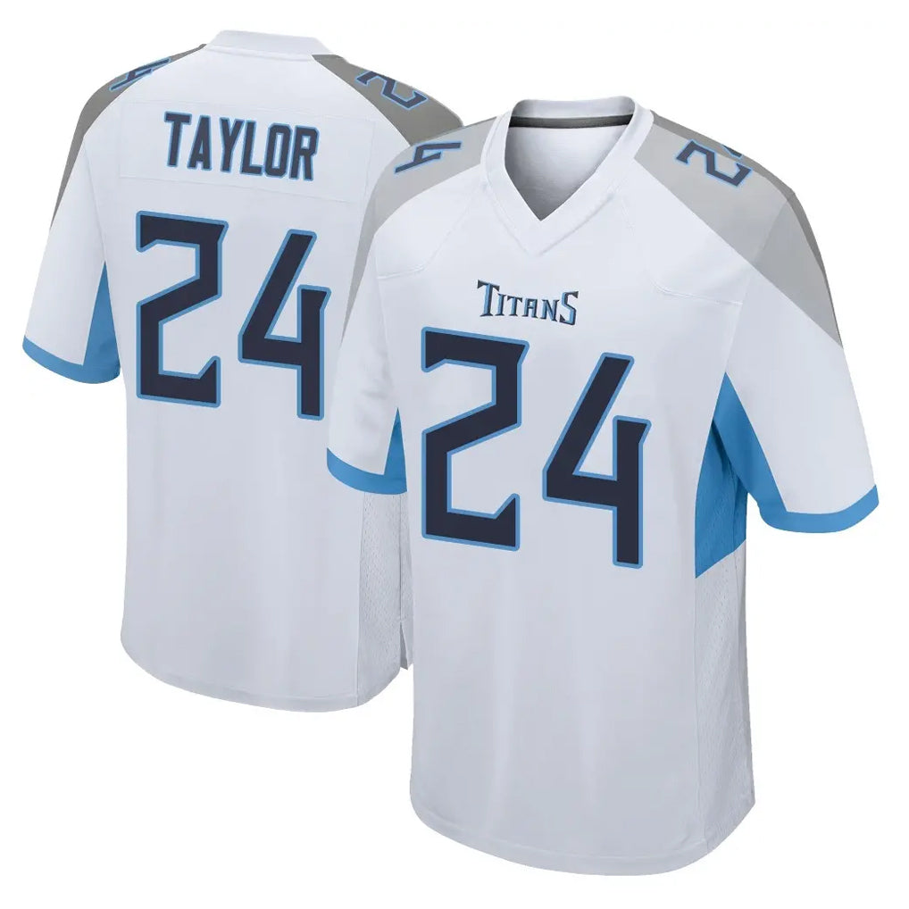 T.Titans #24 Alontae Taylor Player White Home Game BALCE Stitched Jerseys