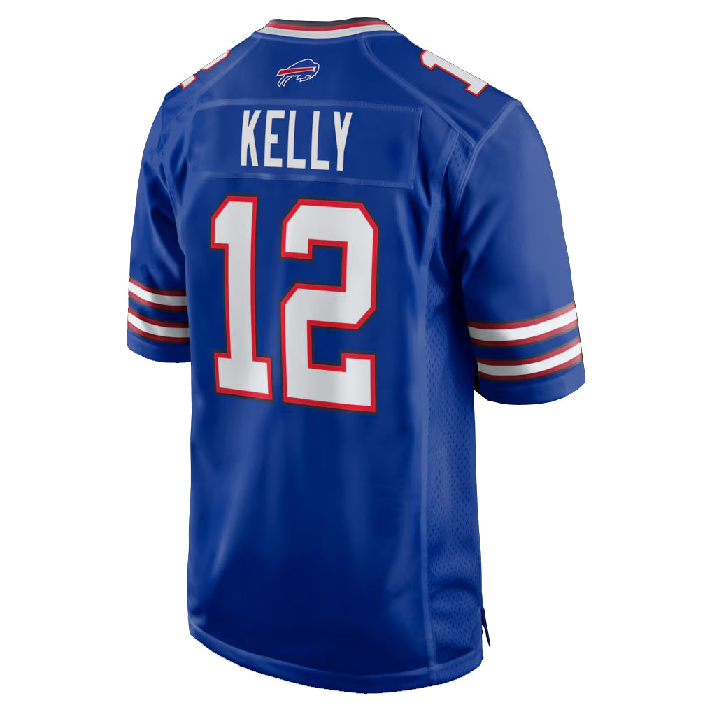 B.Bills #12 Jim Kelly Player Royal Home Game BALCE Stitched Jerseys