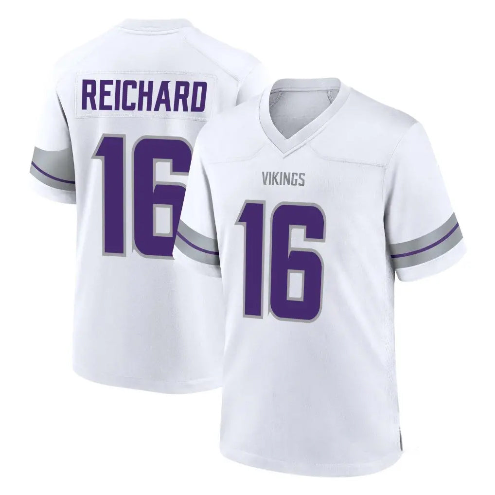 M.Vikings #16 Will Reichard Player White Alternate Home Game BALCE Stitched Jerseys