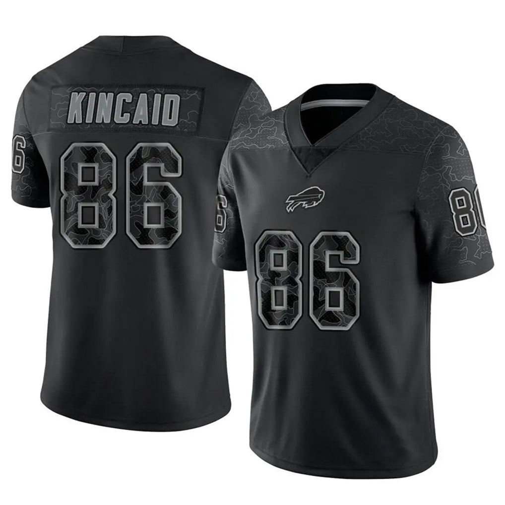 B.Bills #86 Dalton Kincaid Player Black RFLCTV Limited BALCE Stitched Jerseys