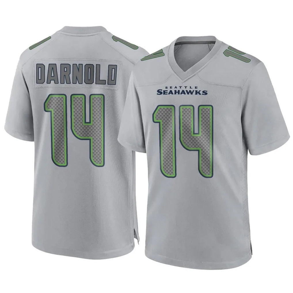 S.Seahawks #14 Sam Darnold Player Gray Atmosphere Fashion Home Game BALCE Stitched Jerseys