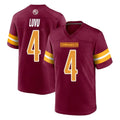 W.Commanders #4 Frankie Luvu Player Burgundy Home Game BALCE Stitched Jerseys