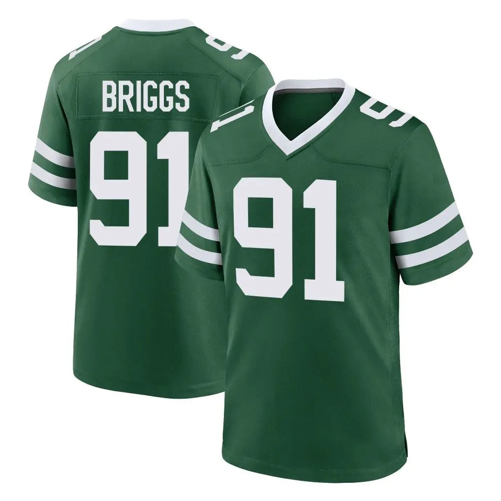NY.Jets #91 Jowon Briggs Player Green Legacy Home Game BALCE Stitched Jerseys