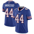 B.Bills #44 Joe Andreessen Player Royal Vapor Untouchable Limited BALCE Stitched Jerseys
