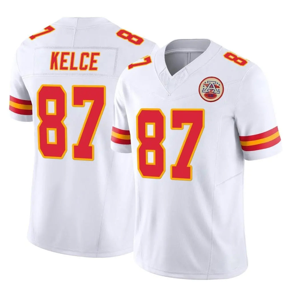 KC.Chiefs #87 Travis Kelce Player White Limited Vapor F.U.S.E. Home Game BALCE Stitched Jerseys