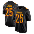W.Commanders #25 Nick Cross Player Black Carbon Fashion Home Game BALCE Stitched Jerseys