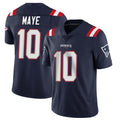 NE.Patriots #10 Drake Maye Player Navy Vapor Untouchable Home Game BALCE Stitched Jerseys