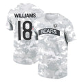 C.Bears #18 Caleb Williams Player Arctic Camo Salute to Service Performance T-Shirt Limited BALCE Stitched Jerseys