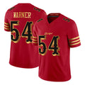 SF.49ers #54 Fred Warner Player Red Rivalries Vapor Limited Home Game BALCE Stitched Jerseys