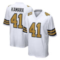 NO.Saints #41 Alvin Kamara Player White Alternate Home Game BALCE Stitched Jerseys