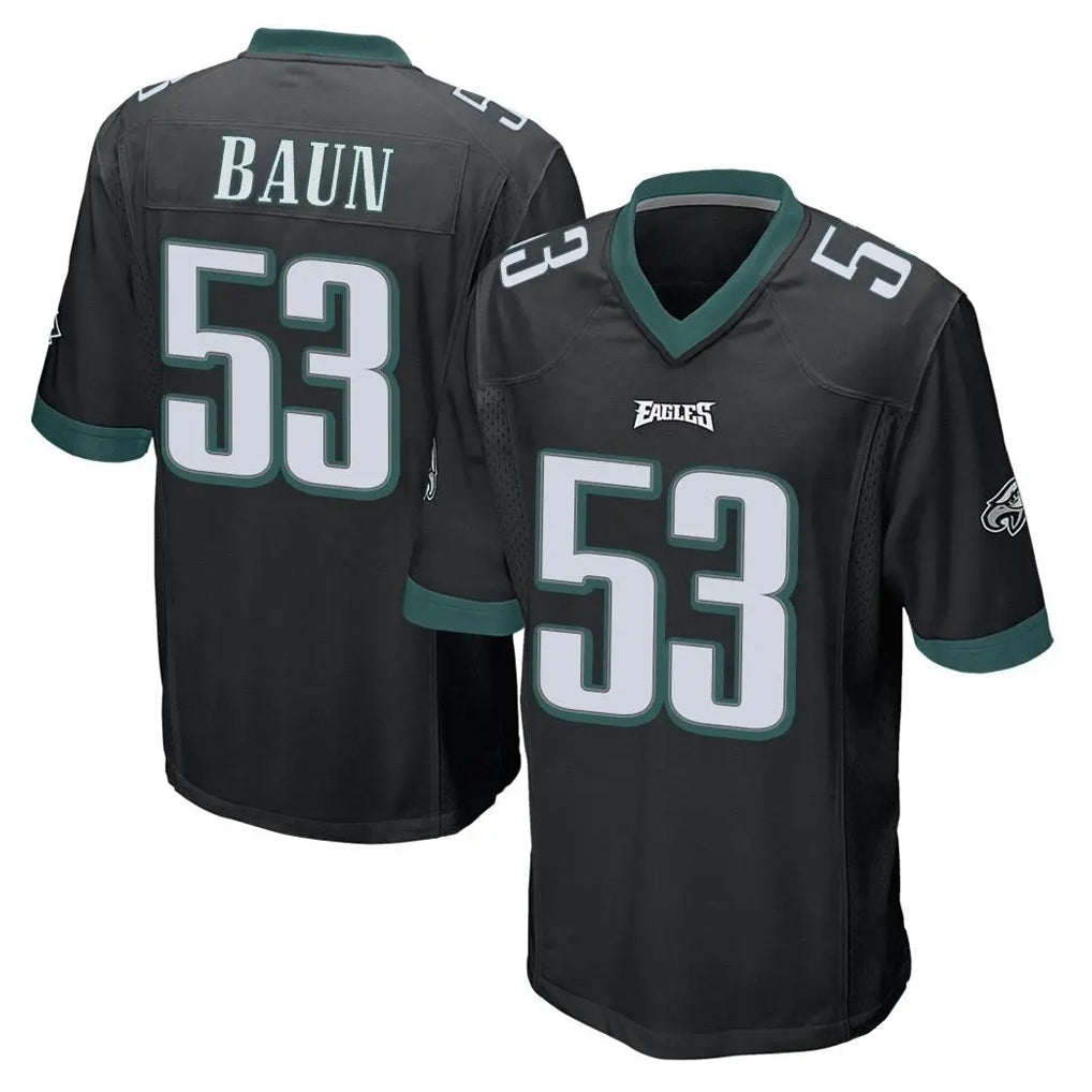 P.Eagles #53 Zack Baun Player Black Home Game BALCE Stitched Jerseys