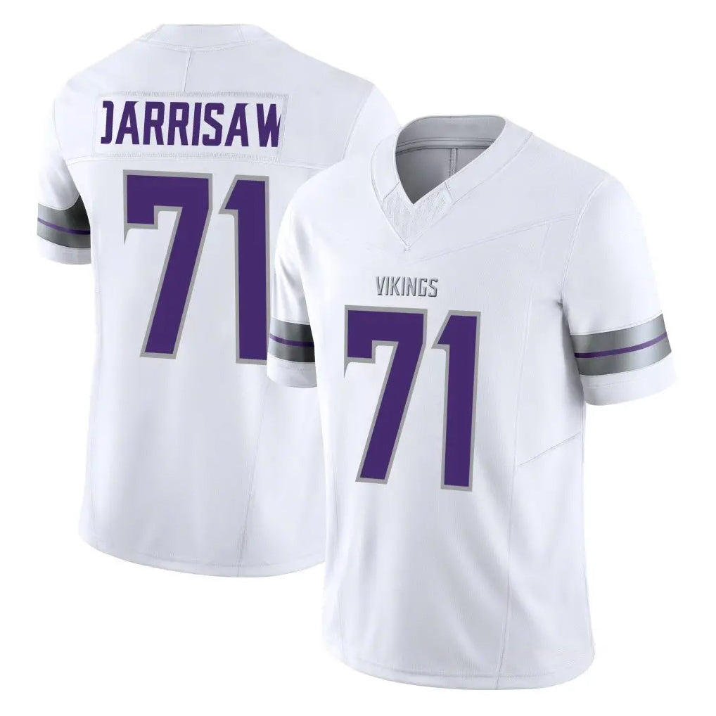 M.Vikings #71 Christian Darrisaw Player White Limited Alternate Vapor F.U.S.E. Home Game BALCE Stitched Jerseys