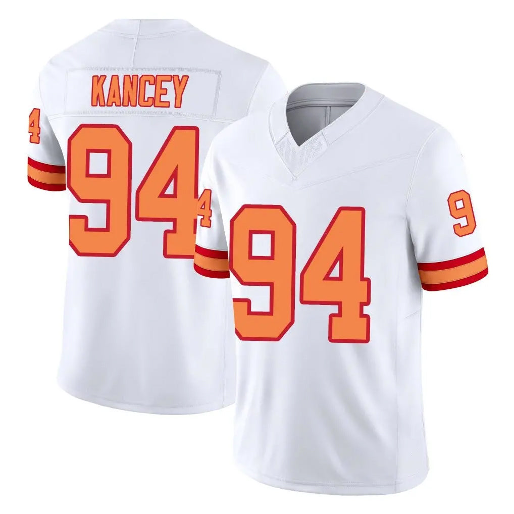 TB.Buccaneers #94 Calijah Kancey Player White Limited '76 Vapor F.U.S.E. Home Game BALCE Stitched Jerseys