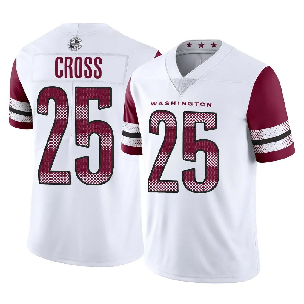 W.Commanders #25 Nick Cross Player White Limited Vapor Home Game BALCE Stitched Jerseys