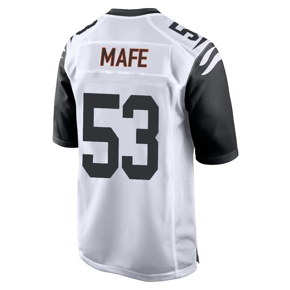 C.Bengals #53 Boye Mafe Player White Alternate Home Game BALCE Stitched Jerseys