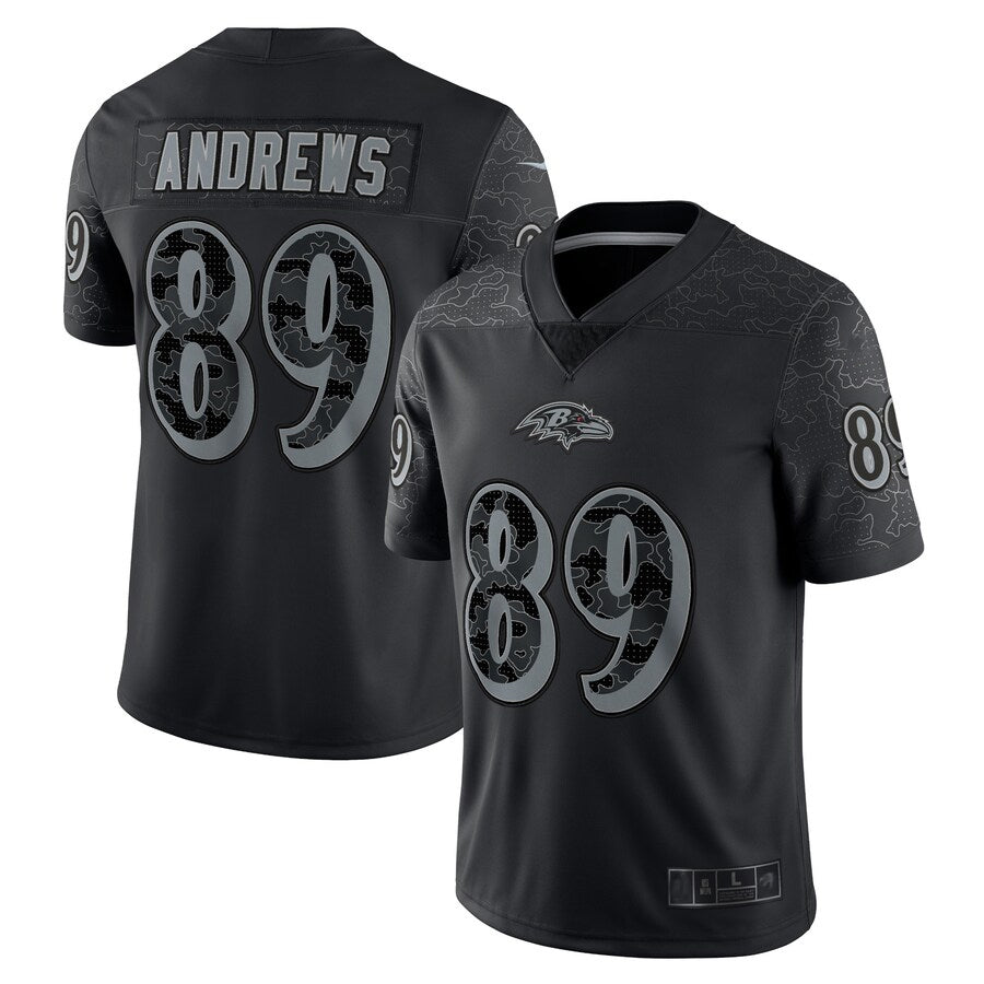 B.Ravens #89 Mark Andrews Player Black RFLCTV Limited BALCE Stitched Jerseys