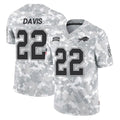 B.Bills #22 Ray Davis Player Arctic Camo Salute to Service Limited BALCE Stitched Jerseys