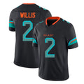 M.Dolphins #2 Malik Willis Player Black Limited Pitch Rivalries Collection Home Game BALCE Stitched Jerseys