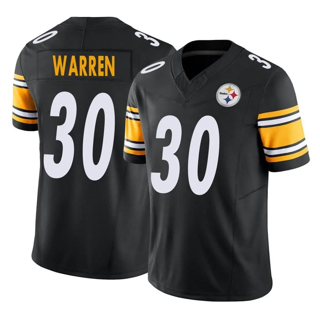 P.Steelers #30 Jaylen Warren Player Black Limited Vapor F.U.S.E. Home Game BALCE Stitched Jerseys