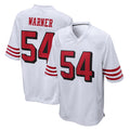 SF.49ers #54 Fred Warner Player White Limited Home Game BALCE Stitched Jerseys