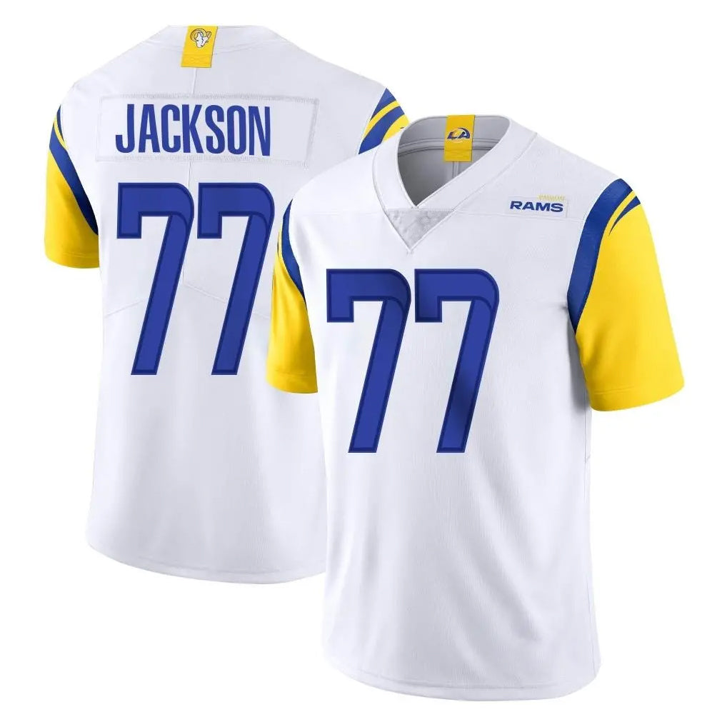 LA.Rams #77 Alaric Jackson Player White Limited Vapor Untouchable Home Game BALCE Stitched Jerseys