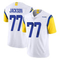 LA.Rams #77 Alaric Jackson Player White Limited Vapor Untouchable Home Game BALCE Stitched Jerseys