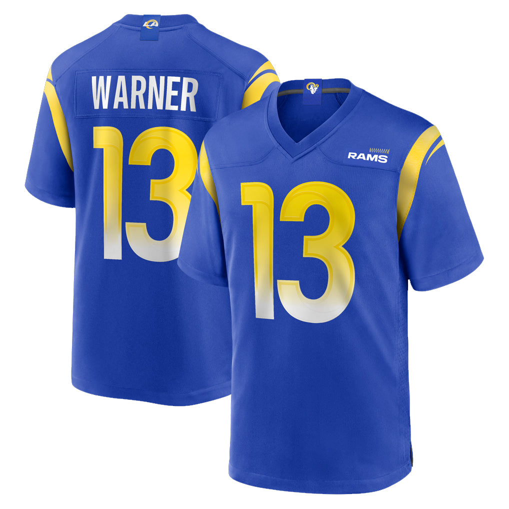LA.Rams #13 Kurt Warner Player Royal Retired Limited BALCE Stitched Jerseys