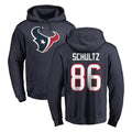 H.Texans #86 Dalton Schultz Player Navy Pro Line Pullover Hoodie Limited Game BALCE Stitched Jerseys