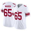 NY.Giants #65 Francis Mauigoa Player White Limited Vapor F.U.S.E. Home Game BALCE Stitched Jerseys