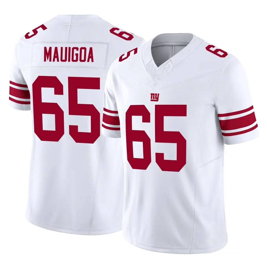 NY.Giants #65 Francis Mauigoa Player White Limited Vapor F.U.S.E. Home Game BALCE Stitched Jerseys