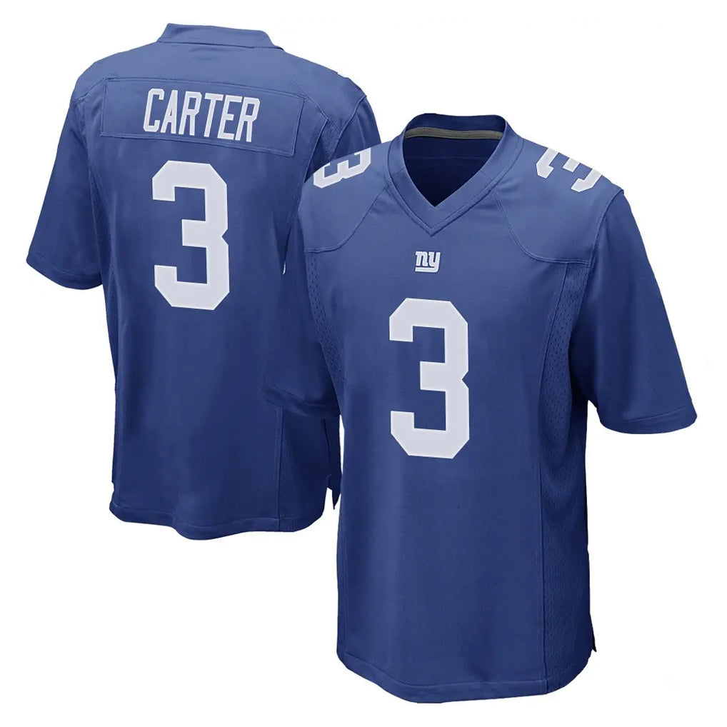 NY.Giants #3 Abdul Carter Player Royal Home Game BALCE Stitched Jerseys