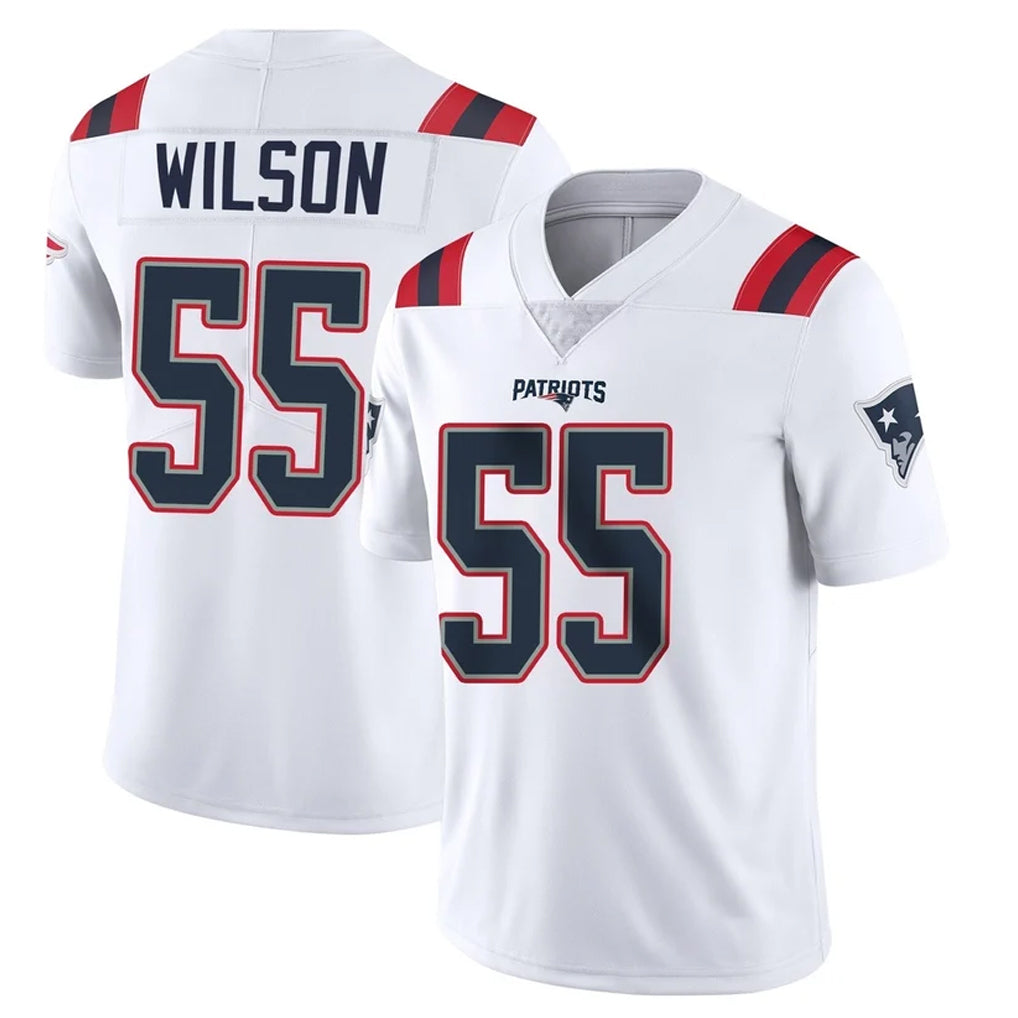 NE.Patriots #55 Jared Wilson Player White Vapor Untouchable Home Game BALCE Stitched Jerseys
