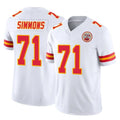 KC.Chiefs #71 Josh Simmons Player White Limited Vapor F.U.S.E. Home Game BALCE Stitched Jerseys
