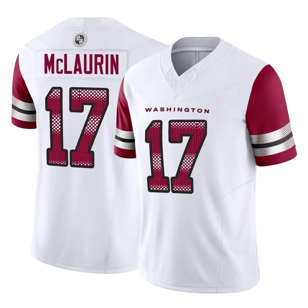 W.Commanders #17 Terry Mclaurin Player White Vapor F.U.S.E. Limited Home Game BALCE Stitched Jerseys