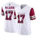 W.Commanders #17 Terry Mclaurin Player White Vapor F.U.S.E. Limited Home Game BALCE Stitched Jerseys