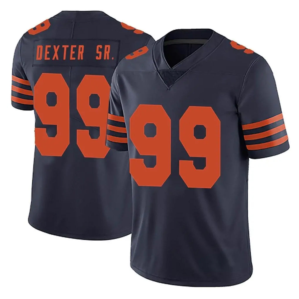 C.Bears #99 Gervon Dexter Sr. Player Navy Blue Alternate Vapor Untouchable Limited BALCE Stitched Jerseys