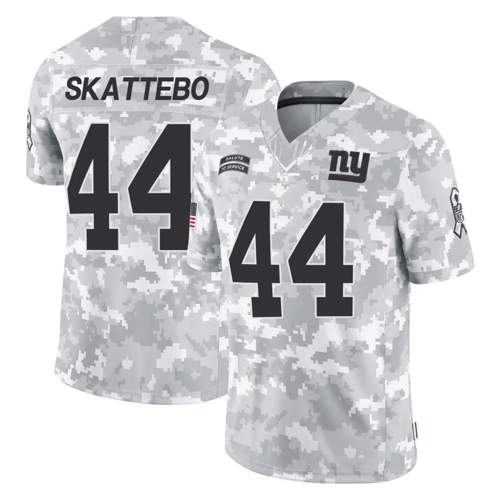 NY.Giants #44 Cam Skattebo Player Arctic Camo Salute To Service Limited Game BALCE Stitched Jerseys