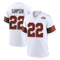 C.Browns #22 Dylan Sampson Player White Alternate Home Game BALCE Stitched Jerseys