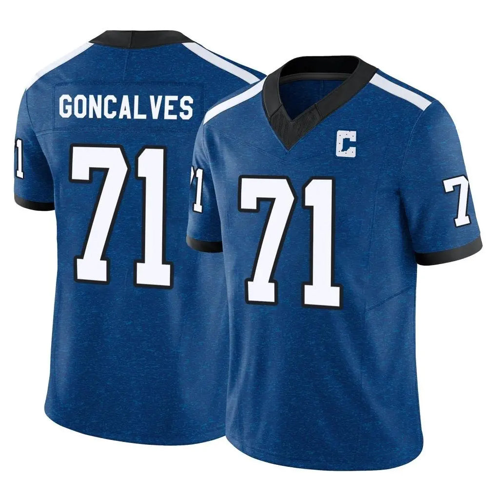 IN.Colts #71 Matt Goncalves Player Royal Limited Indiana Nights Alternate Vapor F.U.S.E. Home Game BALCE Stitched Jerseys
