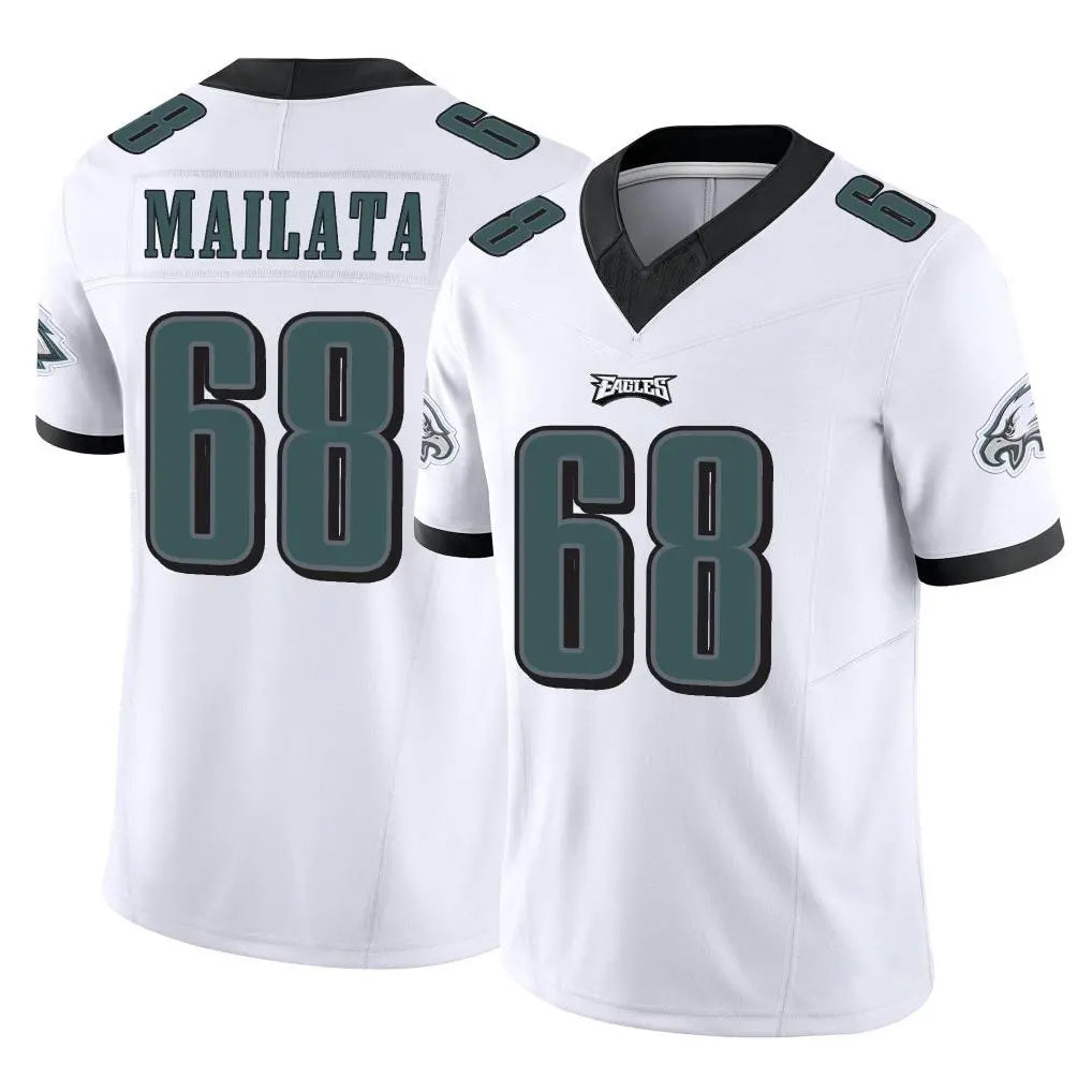 P.Eagles #68 Jordan Mailata Player White Limited Vapor F.U.S.E. Home Game BALCE Stitched Jerseys