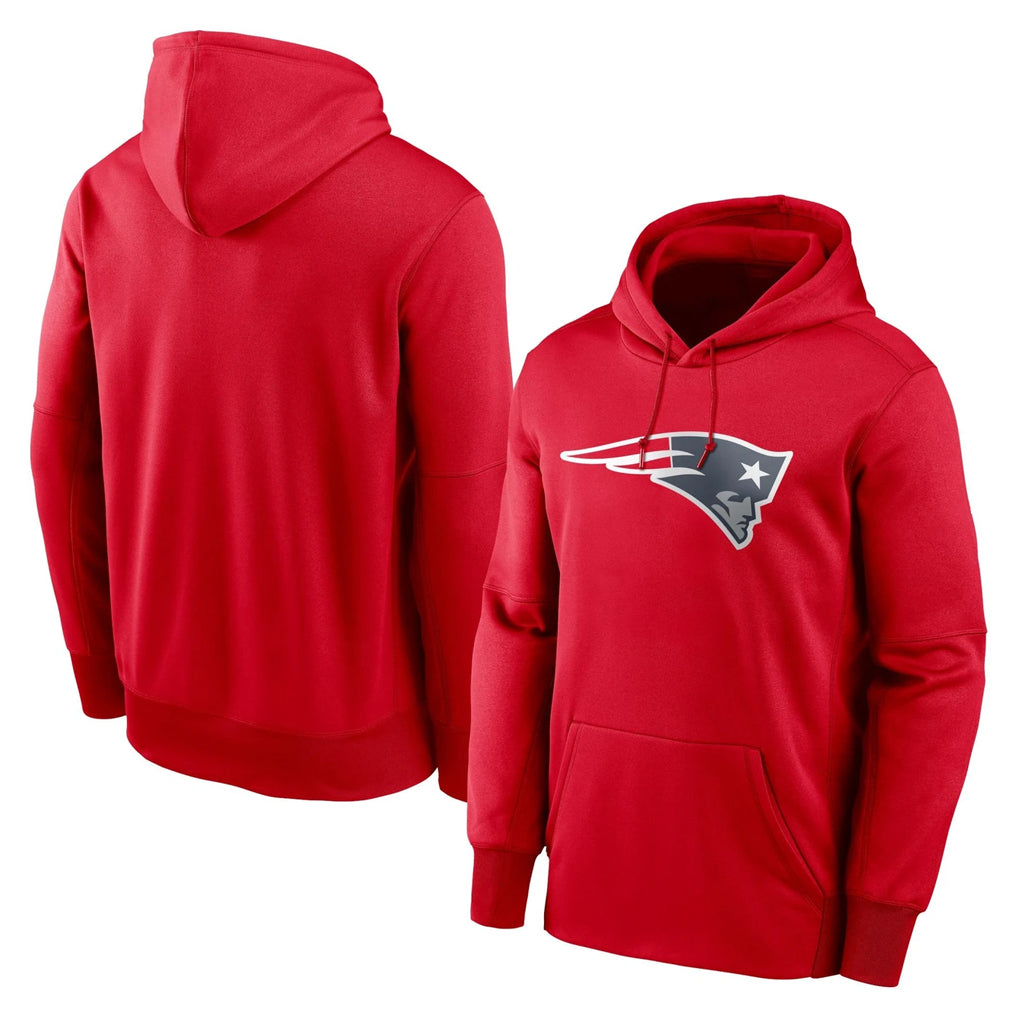 NE.Patriots ## Patriots Blank Player Red LOGO Pullover Hoodies Home Game BALCE Stitched Jerseys