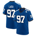 IN.Colts #97 Laiatu Latu Player Royal Alternate Indiana Nights Home Game BALCE Stitched Jerseys
