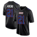 NY.Giants #21 Paulson Adebo Player Carbon Fashion Limited Home Game BALCE Stitched Jerseys