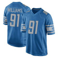 D.Lions #91 Tyleik Williams Player Blue Home Game BALCE Stitched Jerseys