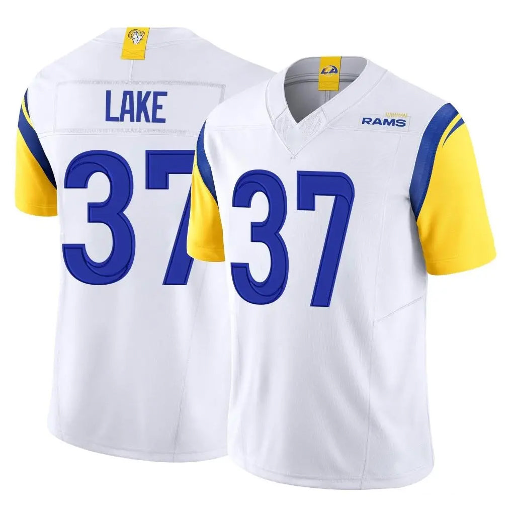 LA.Rams #37 Quentin Lake Player White Limited Vapor F.U.S.E. Home Game BALCE Stitched Jerseys