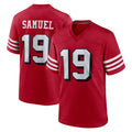 SF.49ers #19 Deebo Samuel Sr. Player Red Limited Alternate Home Game BALCE Stitched Jerseys