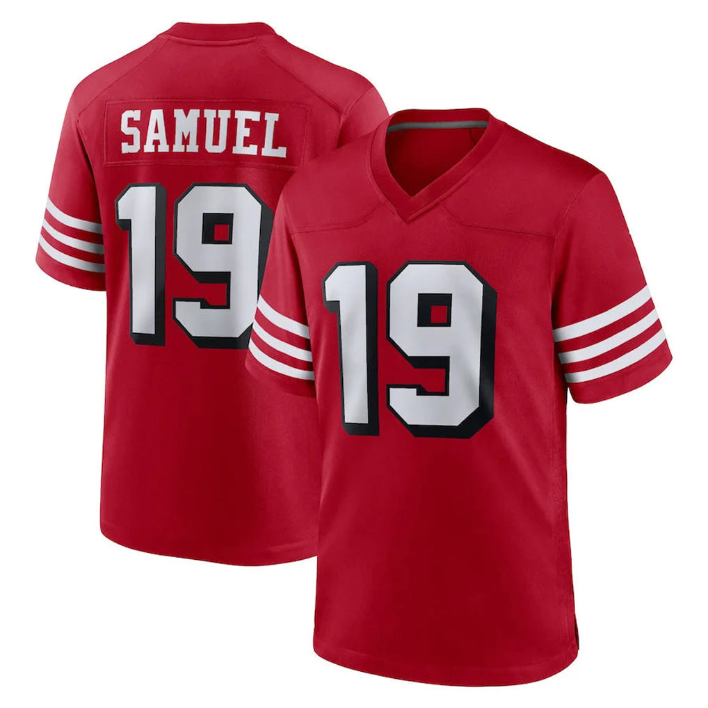SF.49ers #19 Deebo Samuel Sr. Player Red Limited Alternate Home Game BALCE Stitched Jerseys